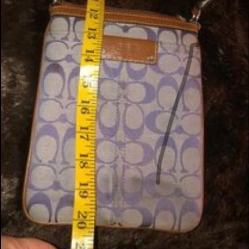 Coach purple monogrammed